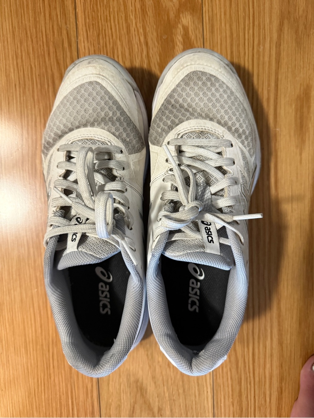 ASICS Women's Gray and White Athletic Sneakers